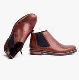 Rieker 14653-24 Mens Leather Boots Brown