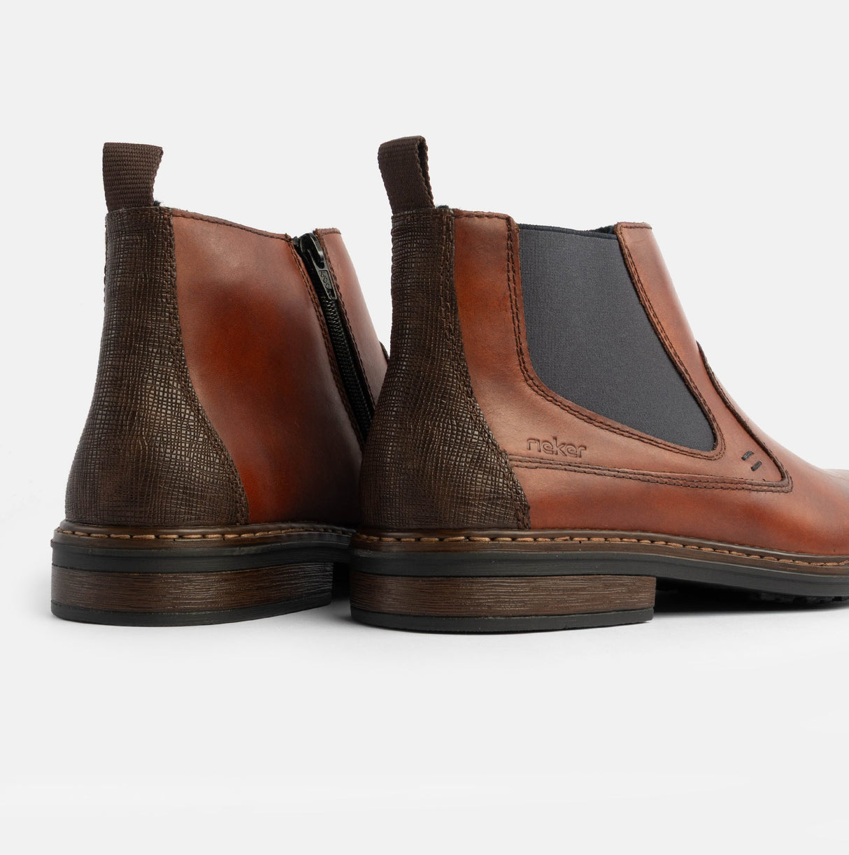 Rieker 17654-22 Mens Leather Boots Brown