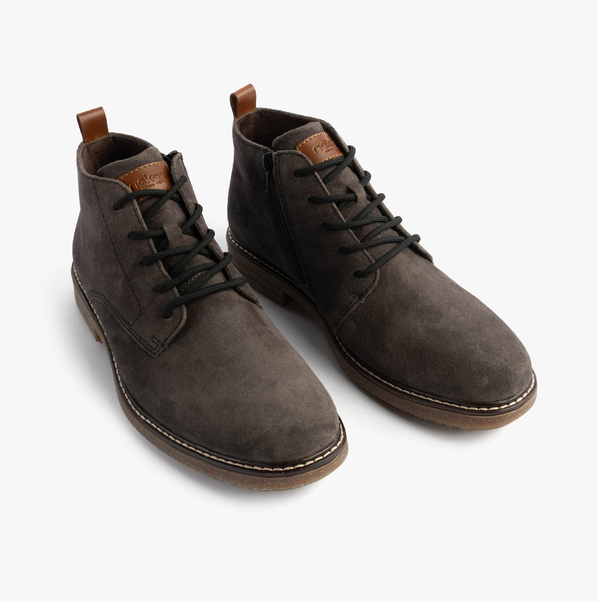 Rieker 33106-45 Mens Boots Grey