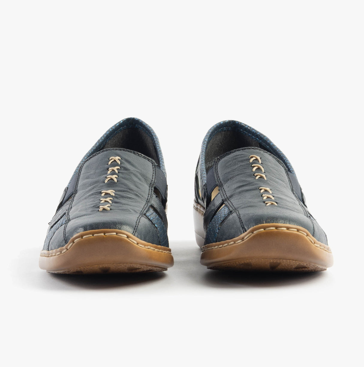 Rieker 41385-15 Womens Shoes Blue