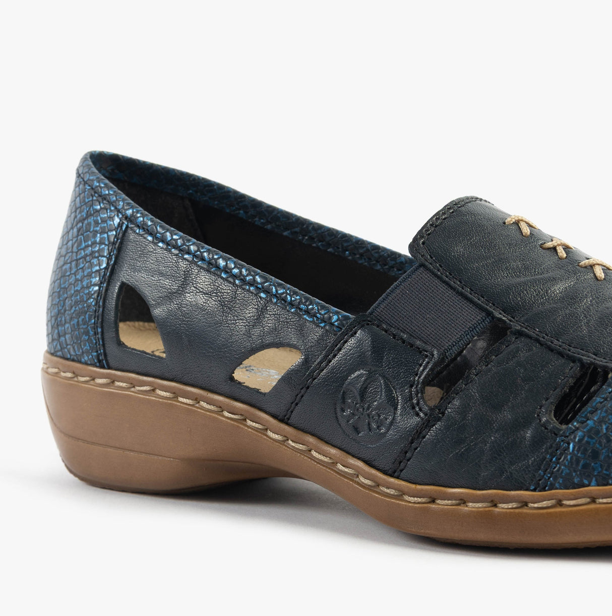 Rieker 41385-15 Womens Shoes Blue