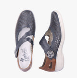 Rieker 413G4-14 Womens Shoes Blue Multi