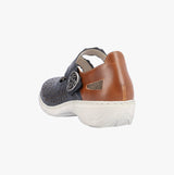 Rieker 413G4-14 Womens Shoes Blue Multi