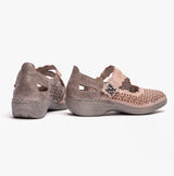 Rieker 413G4-42 Womens Shoes Beige Multi