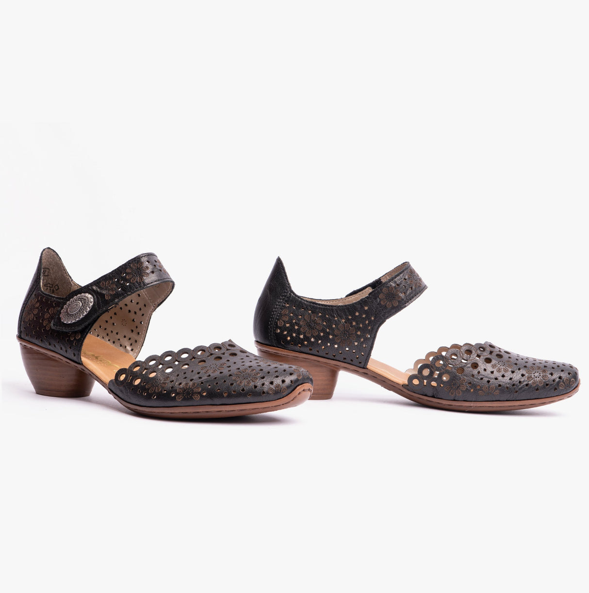 Rieker 43753-00 Womens Shoes Black