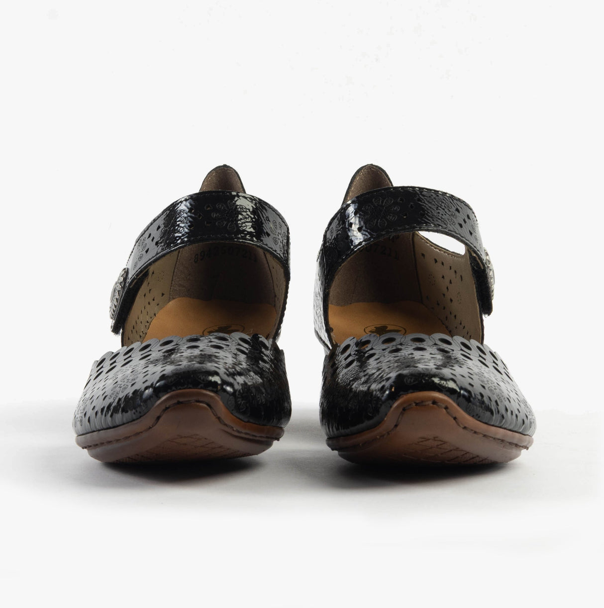 Rieker 43753-02 Womens Shoes Patent Black