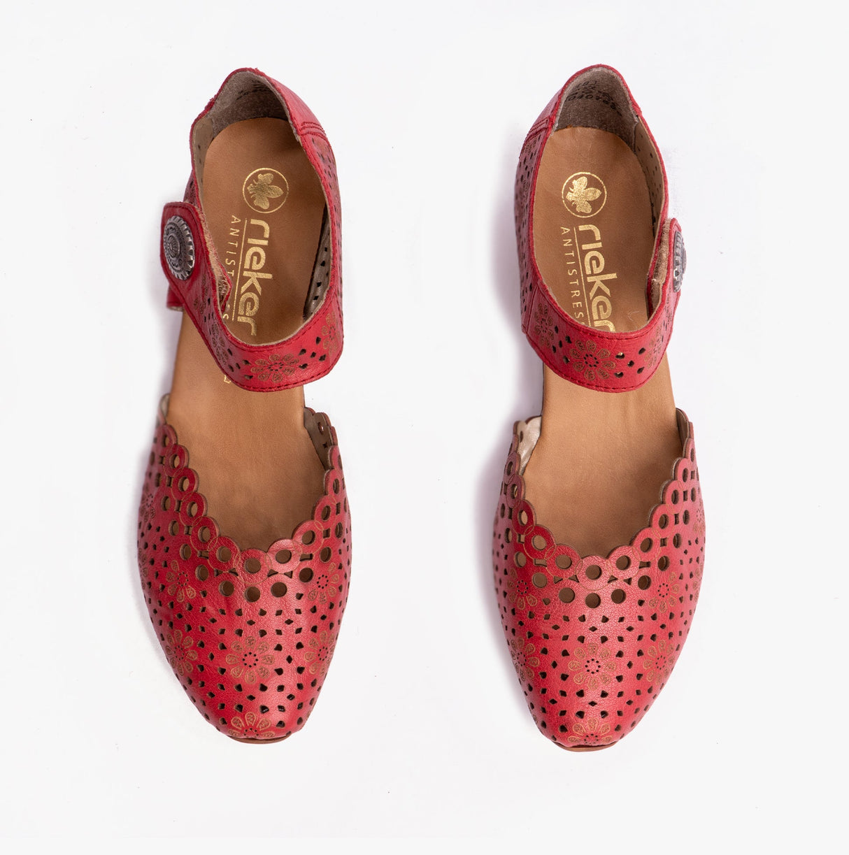 Rieker 43753-33 Womens Shoes Red