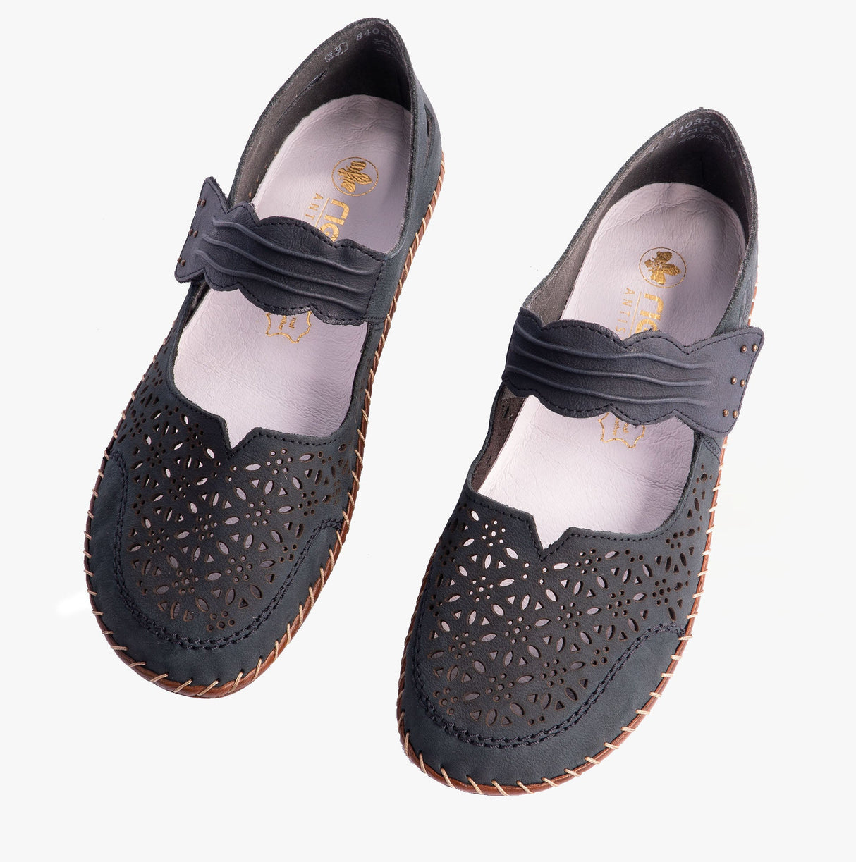 Rieker 44896-14 Womens Shoes Blue