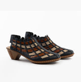 Rieker 46778-14 Womens Shoes Blue Combination