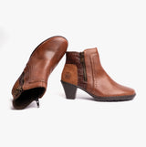 Rieker 57186-24 Womens Leather Boots Brown