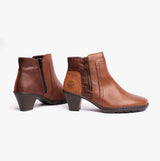 Rieker 57186-24 Womens Leather Boots Brown