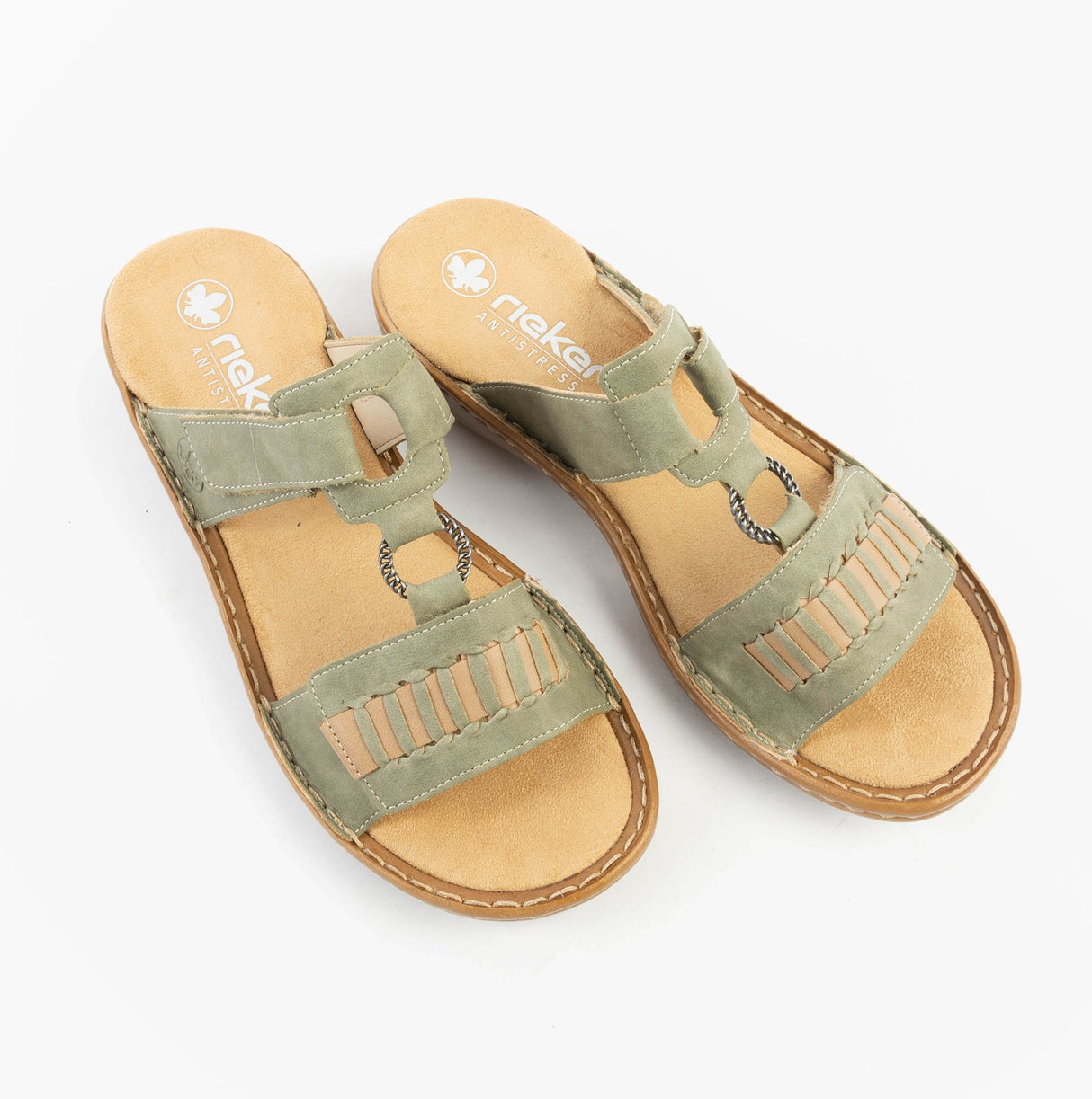 Rieker 60881-52 Womens Sandals Green