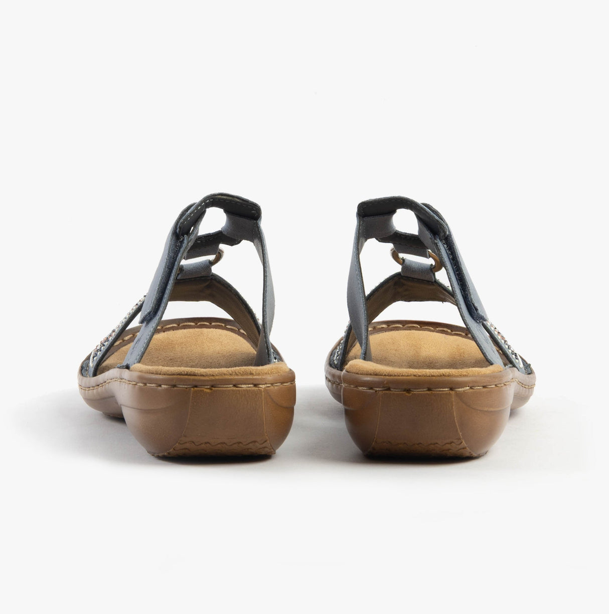 Rieker 608K2-12 Womens Sandals Blue