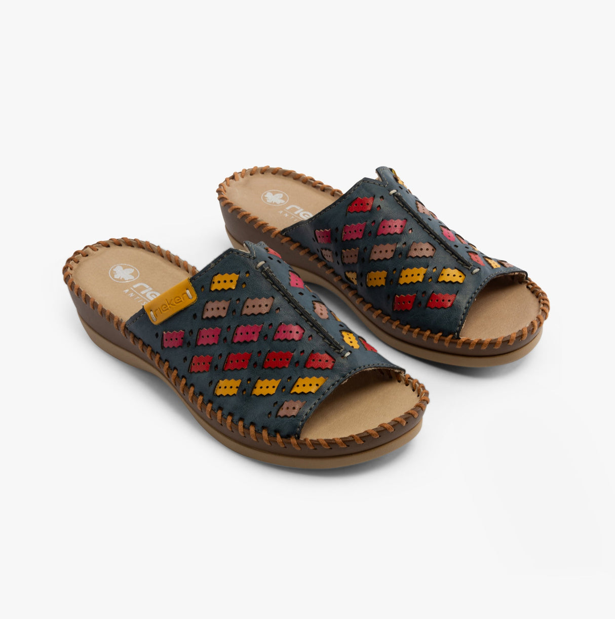 Rieker 61336-90 Womens Sandals Blue