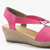 Rieker 624H6-32 Womens Sandals Pink