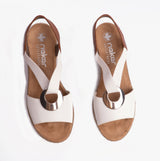 Rieker 624H6-81 Womens Sandals White
