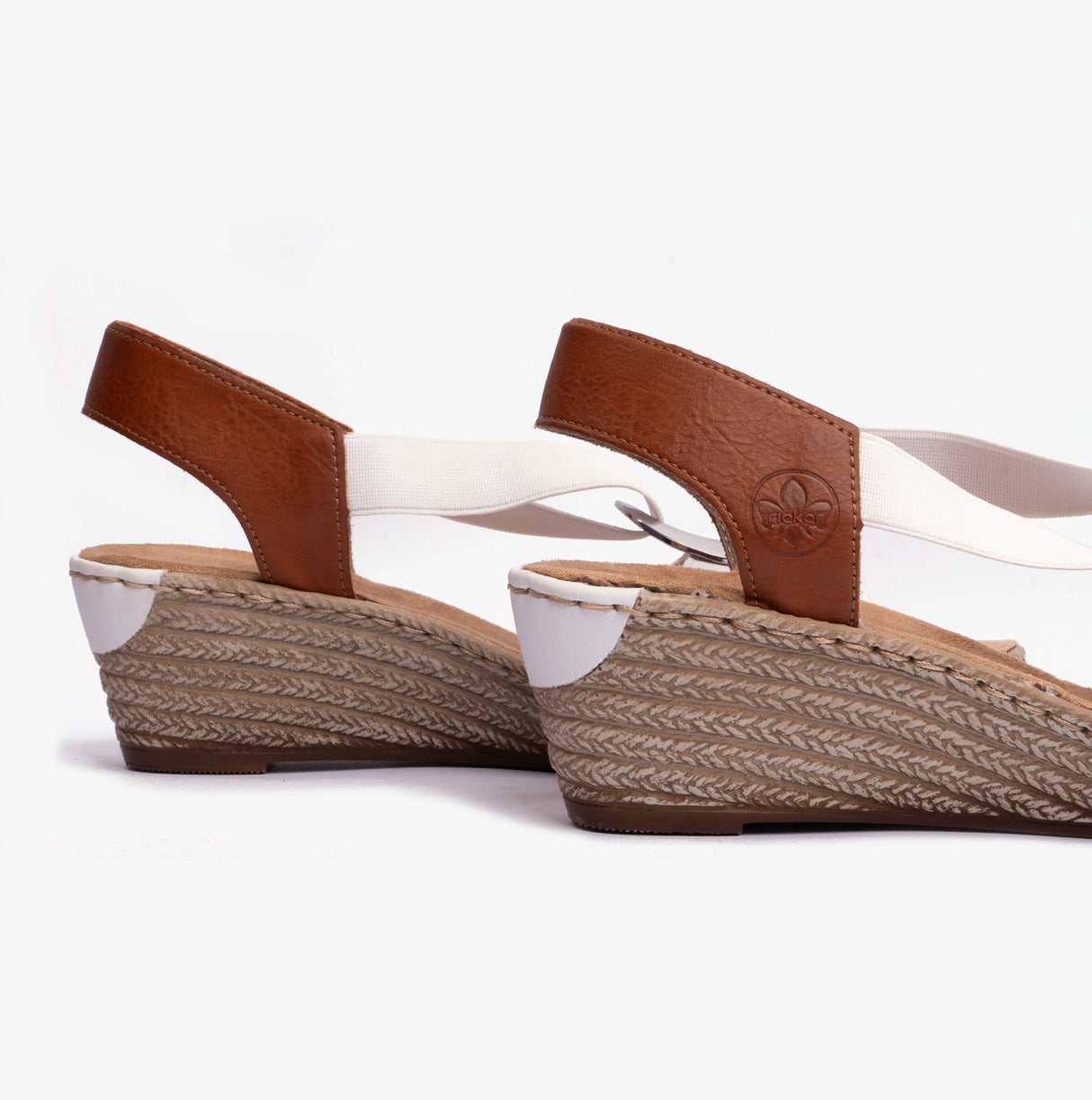 Rieker 624H6-81 Womens Sandals White