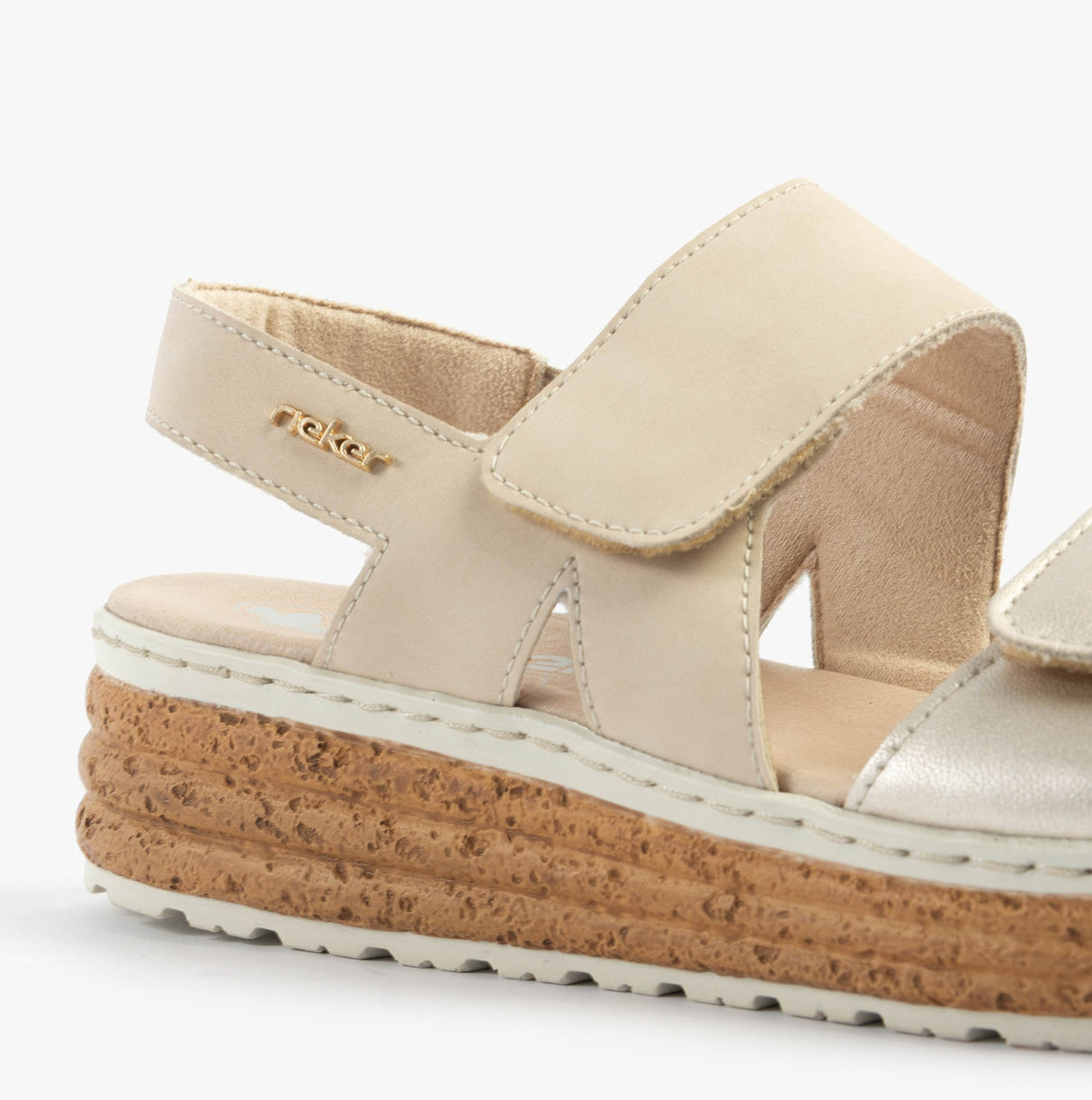 Rieker 62761-90 Womens Sandals Gold