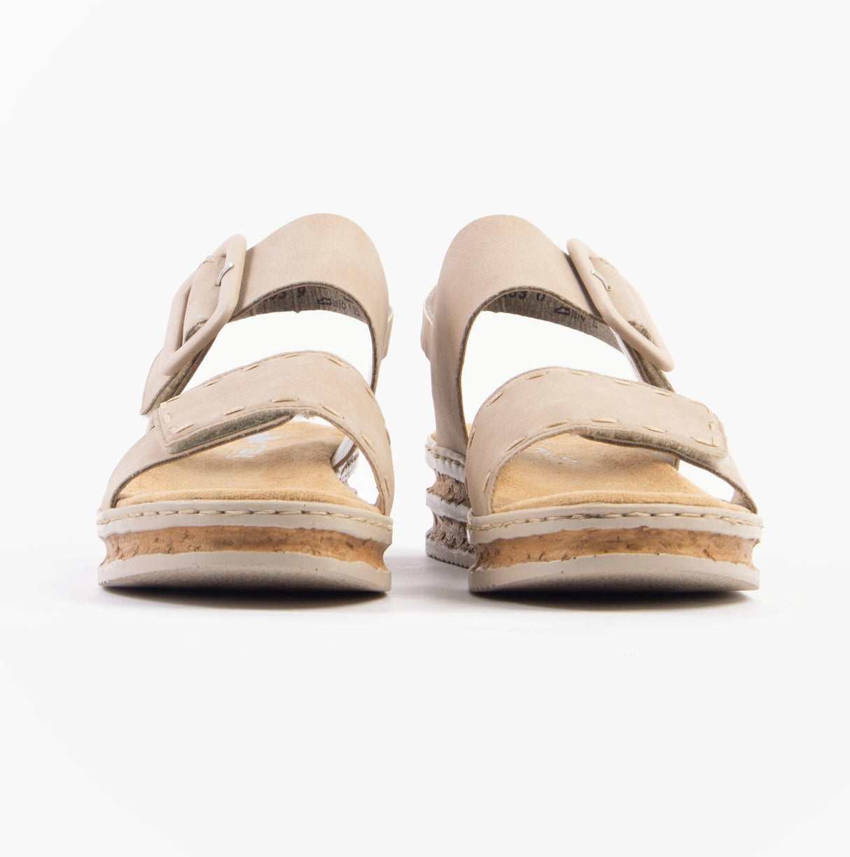 Rieker 62950-62 Womens Sandals Beige