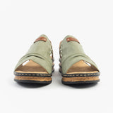 Rieker 62962-52 Womens Sandals Green