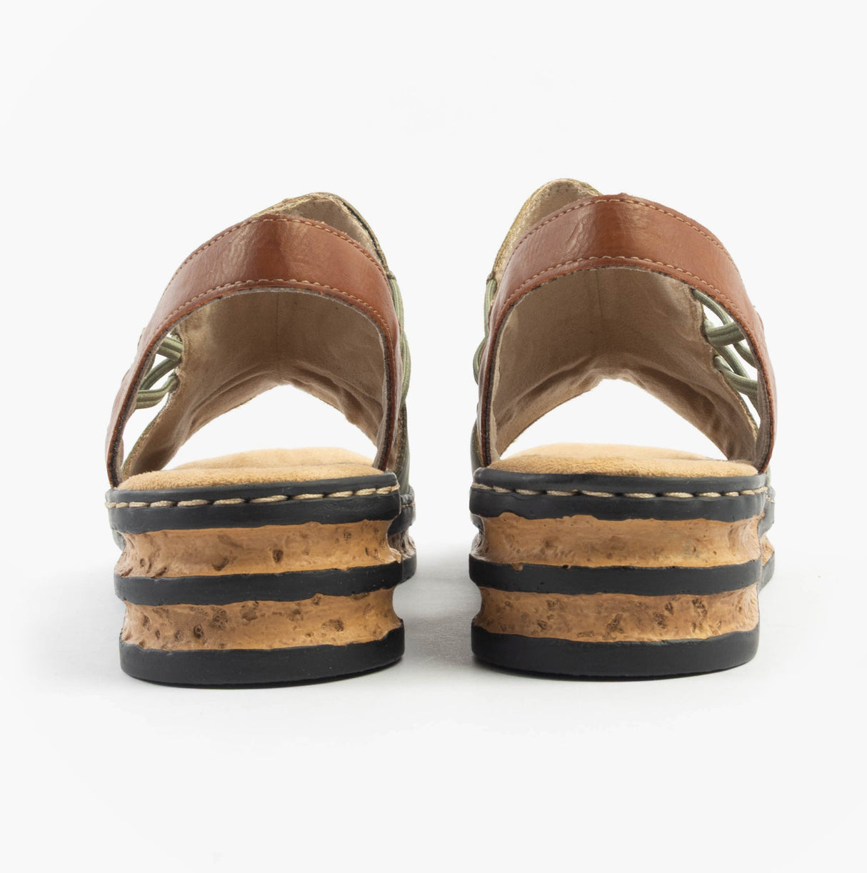 Rieker 62962-52 Womens Sandals Green