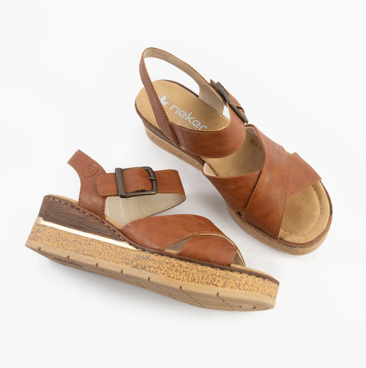 Rieker 63795-22 Womens Sandals Brown