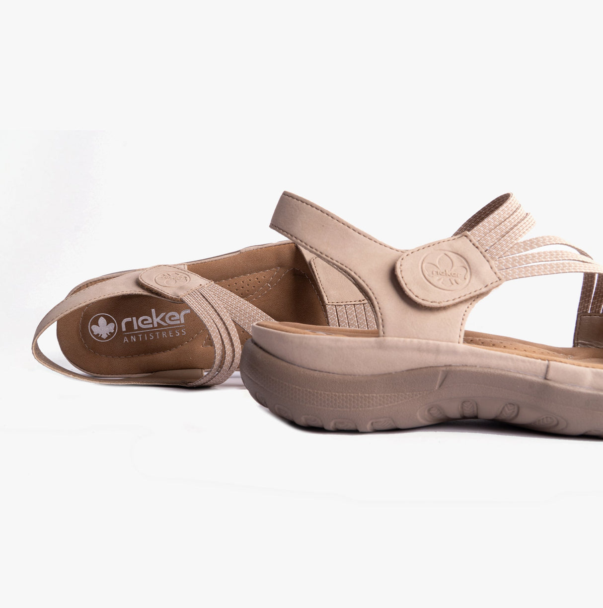 Rieker 64870-62 Womens Sandals Beige