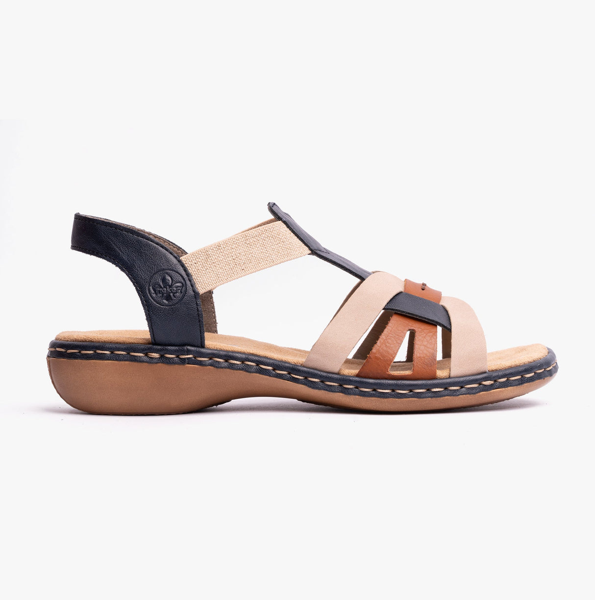 Rieker 65918-90 Womens Sandals Blue