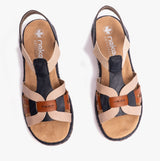 Rieker 65918-90 Womens Sandals Blue