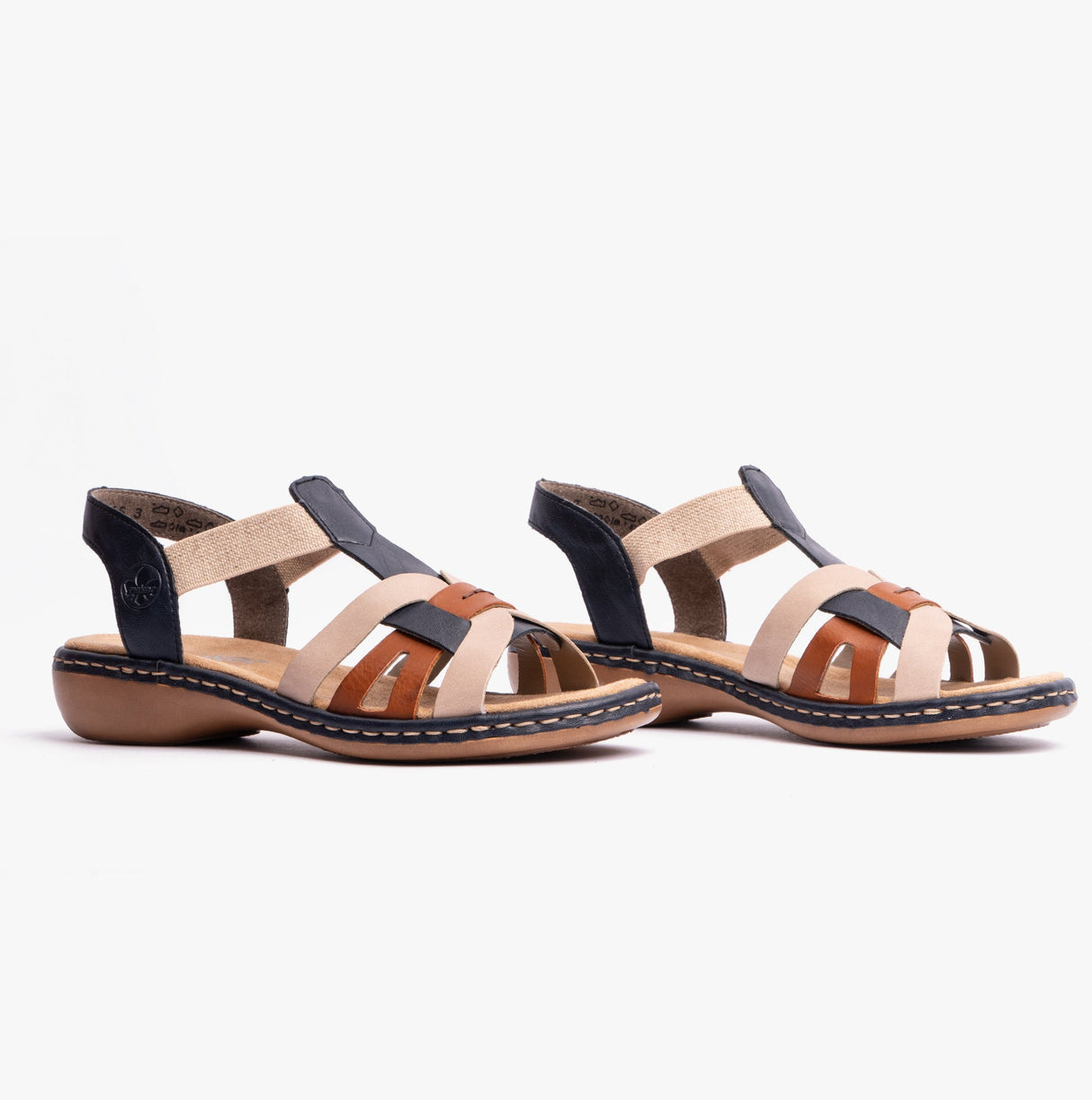 Rieker 65918-90 Womens Sandals Blue