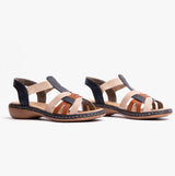 Rieker 65918-90 Womens Sandals Blue