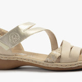 Rieker 65965-60 Womens Sandals Beige Combination