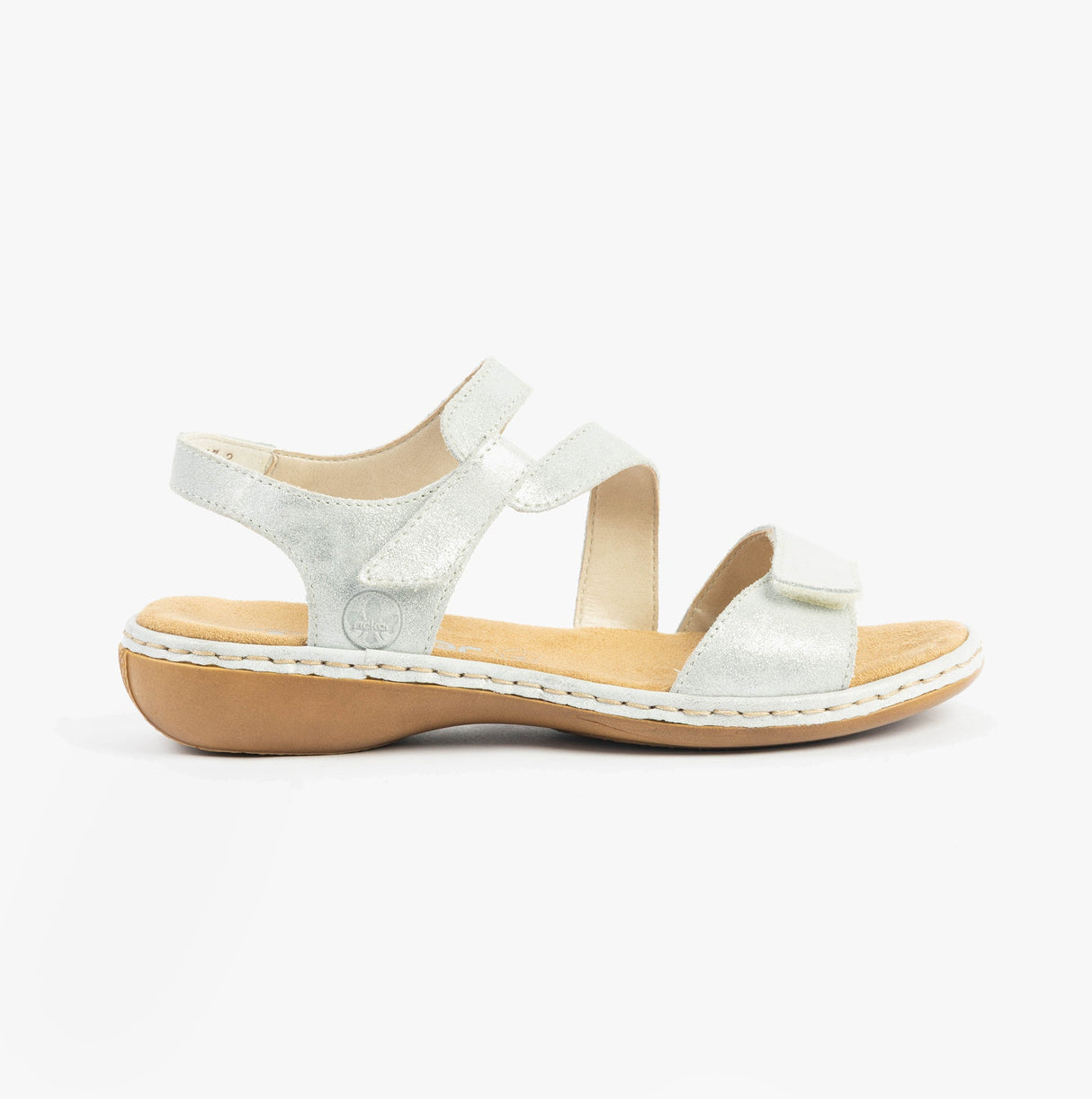 Rieker 659C7-93 Womens Sandals Silver/Platinum