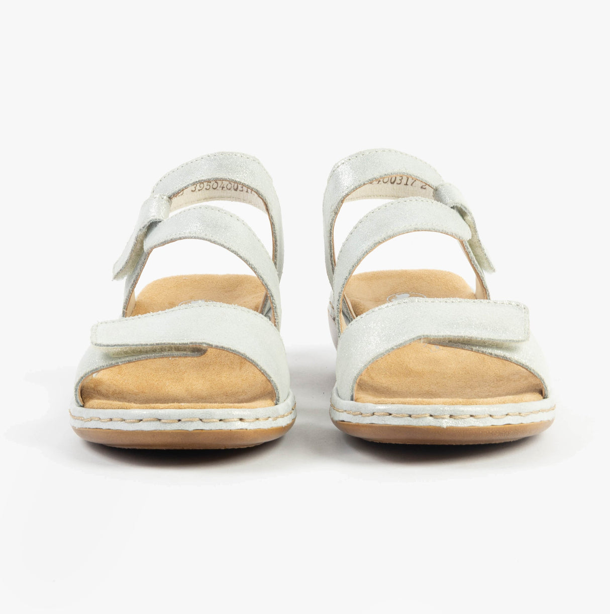 Rieker 659C7-93 Womens Sandals Silver/Platinum