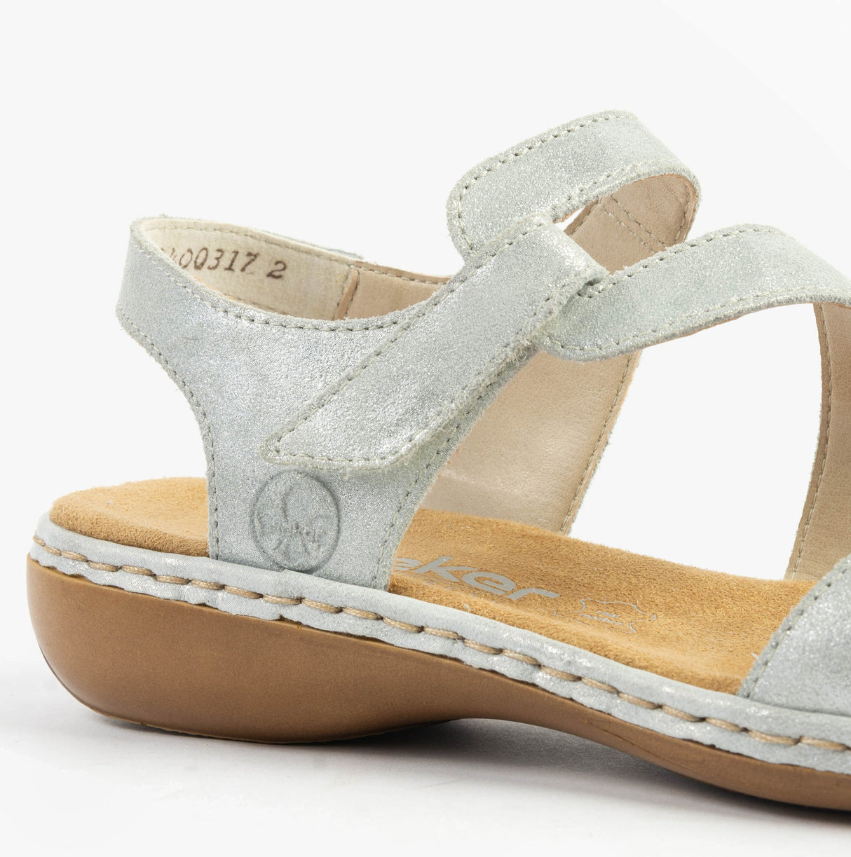 Rieker 659C7-93 Womens Sandals Silver/Platinum