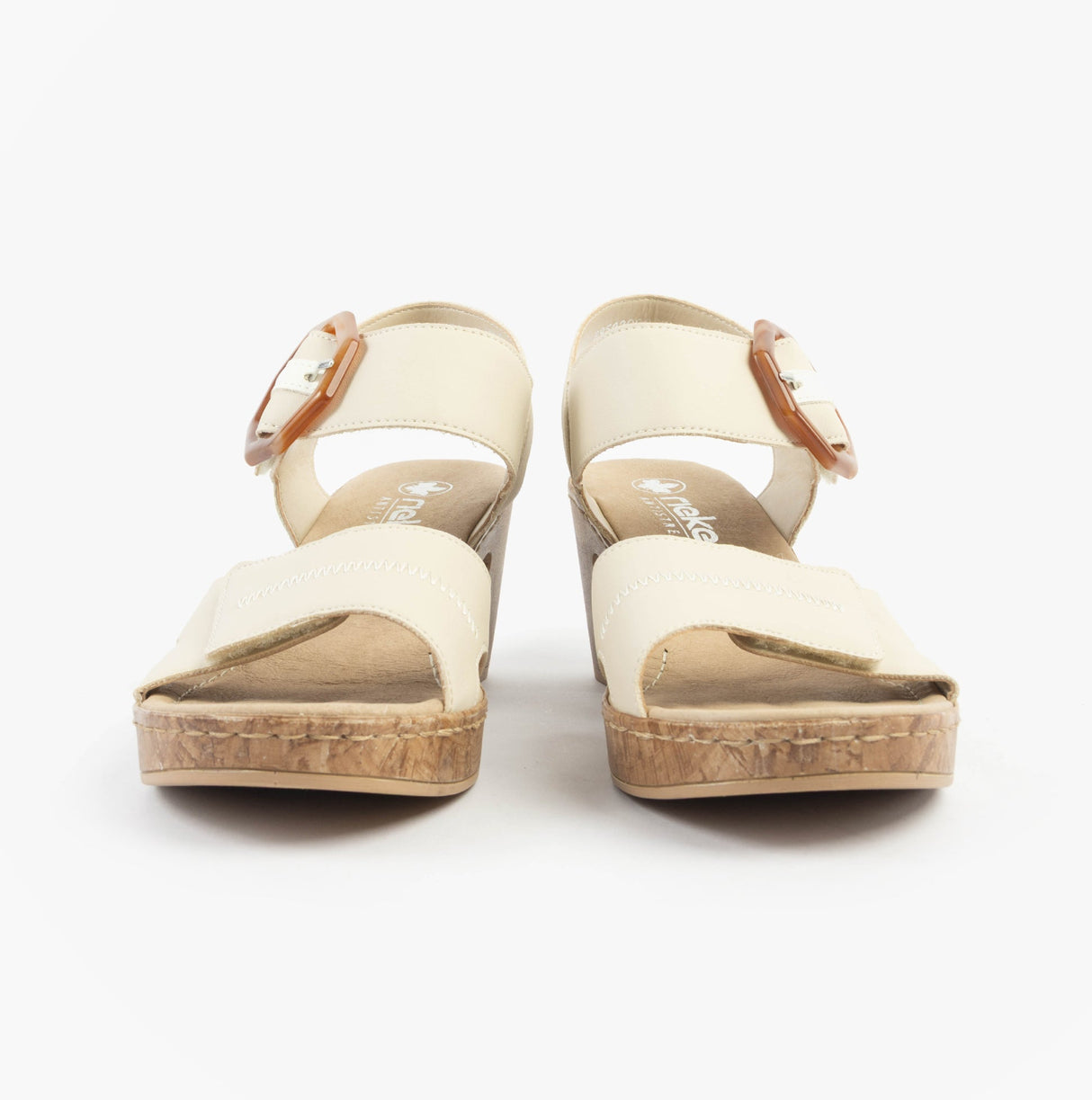 Rieker 66876-60 Womens Sandals Beige