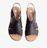 Rieker 67179-00 Womens Sandals Black