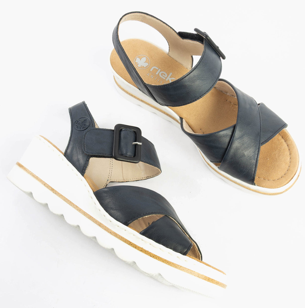 Rieker 67463-14 Womens Sandals Blue