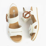 Rieker 67476-83 Womens Sandals White Combination