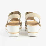 Rieker 67498-52 Womens Sandals Green Combination