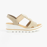 Rieker 67498-62 Womens Sandals Beige