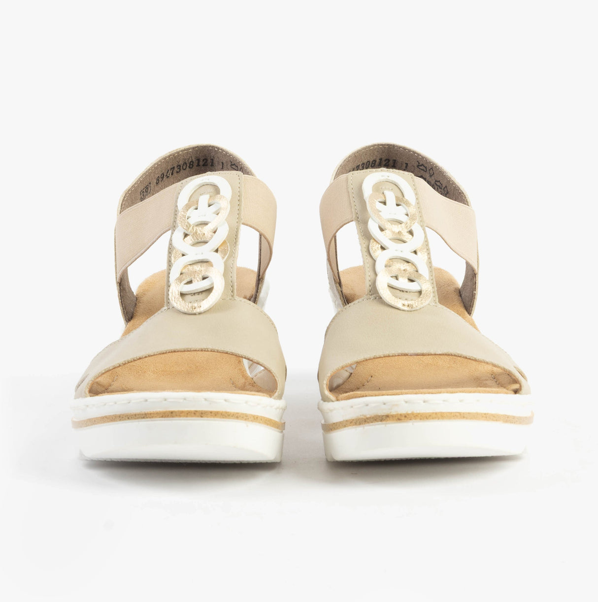 Rieker 67498-62 Womens Sandals Beige