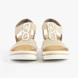 Rieker 67498-62 Womens Sandals Beige