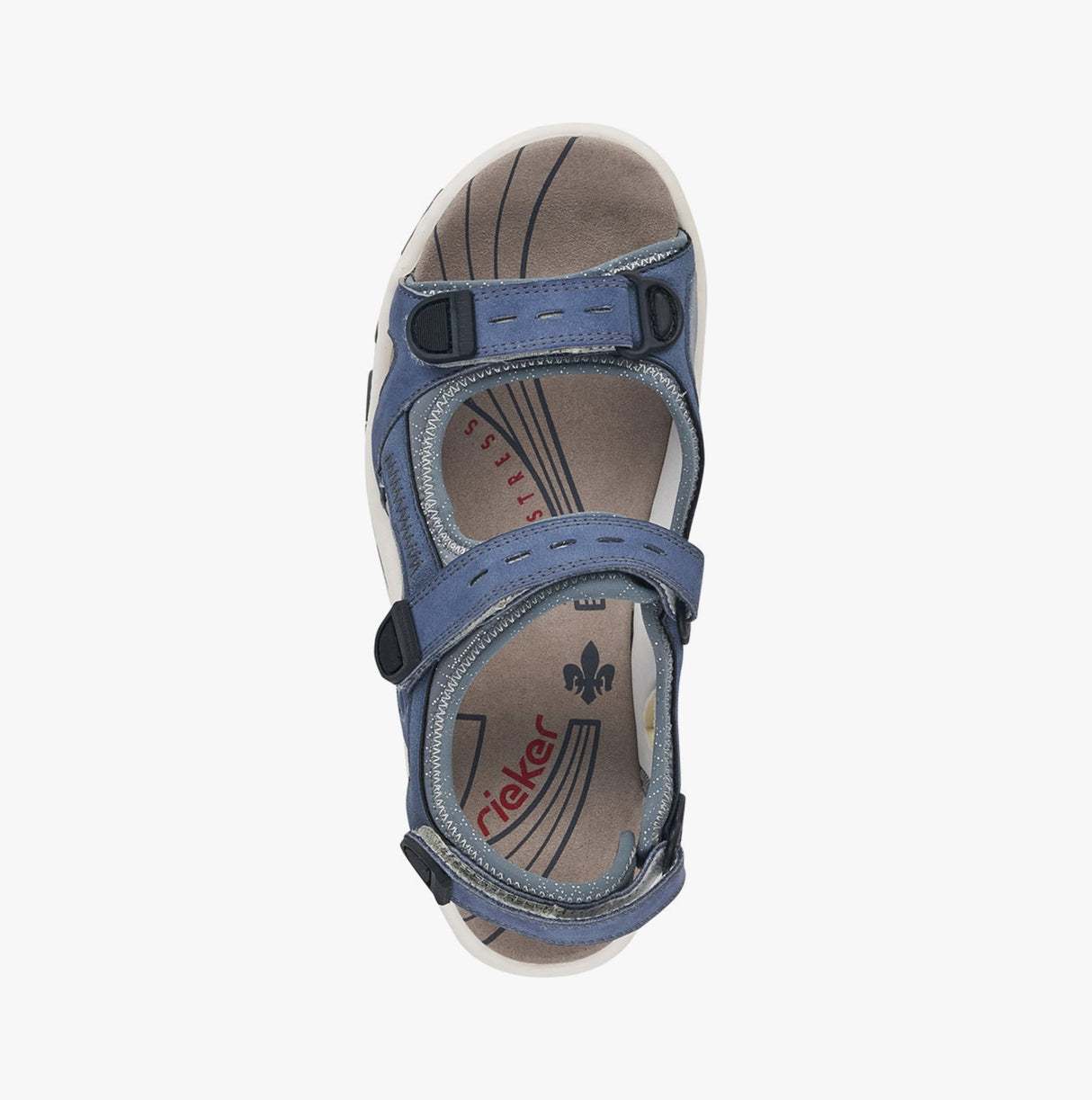 Rieker 68874-14 Womens Sandals Blue
