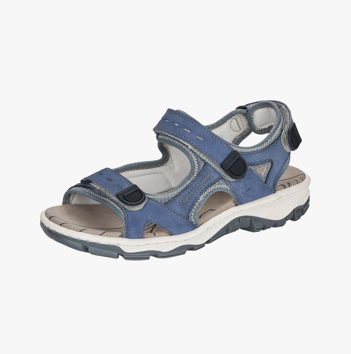 Rieker 68874-14 Womens Sandals Blue