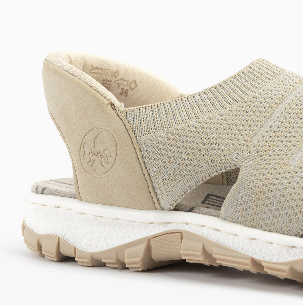 Rieker 68895-64 Womens Sandals Beige