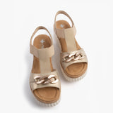Rieker 69158-60 Womens Sandals Beige