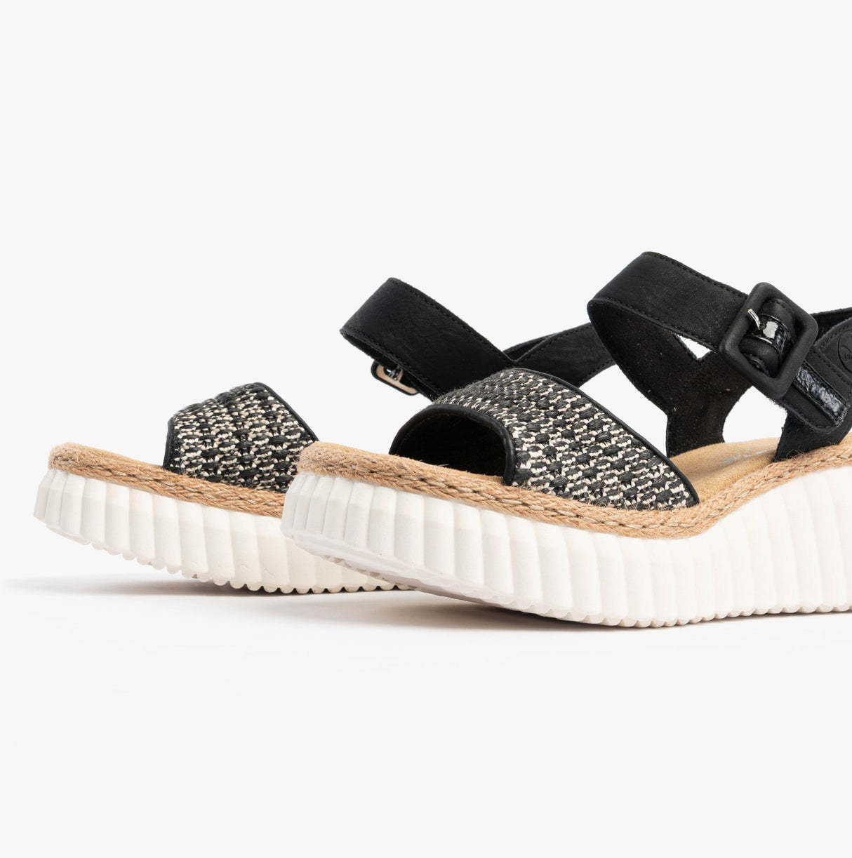 Rieker 69176-00 Womens Sandals Black