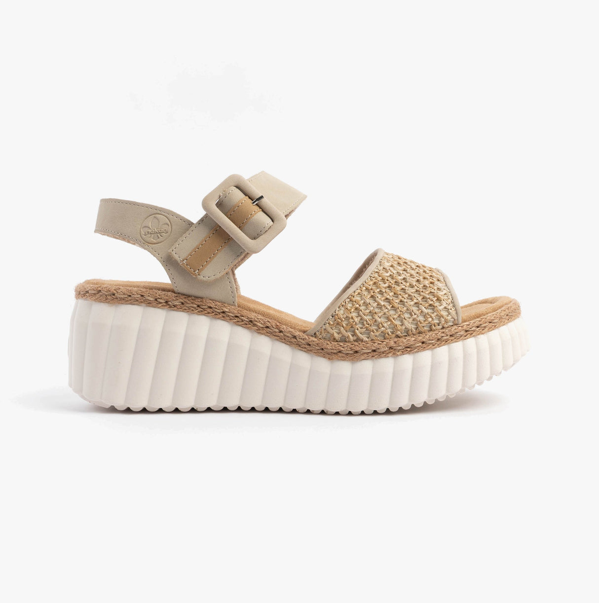 Rieker 69176-62 Womens Sandals Beige