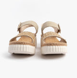 Rieker 69176-62 Womens Sandals Beige